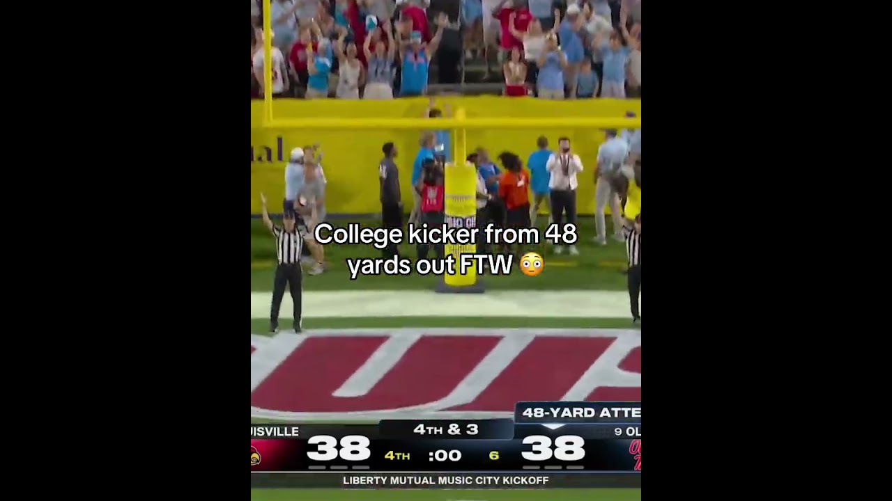 Ole Miss wins on a last-second FG 🔥