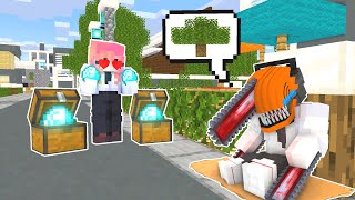 Minecraft/ Minecraft/ Monster School : Poor Chainsaw Man Love Rich Girl 5  - Minecraft Animation