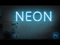 Neon Text Effect in Photoshop!