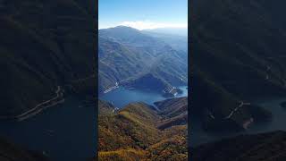 Язовир Въча от Бекови скали, Родопите⛰️ България🇧🇬 #viralvideo #autumn #fypシ #rhodopemountain #drone