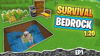 NUEVO SURVIVAL en MINECRAFT BEDROCK 1.20  Ep1