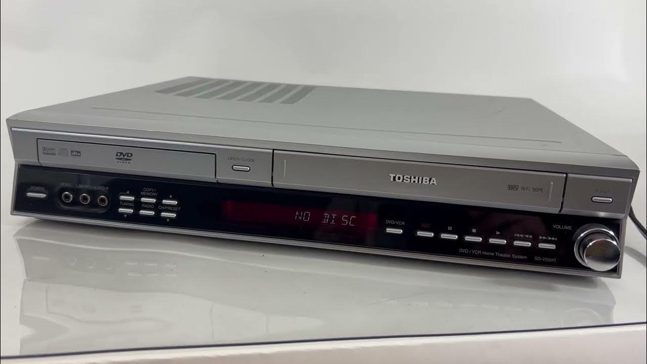TOSHIBA SDV55HTSU DVD/VCR HOME THEATRE SYSTEM YouTube