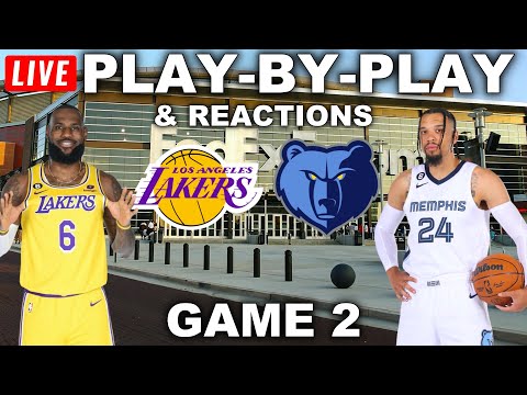 Los Angeles Lakers vs Memphis Grizzlies Game 2 | Live Play-By-Play & Reactions