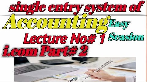 single entry system class 12/accounting chapter 1/i.com  part 2 chapter 1 problem 1
