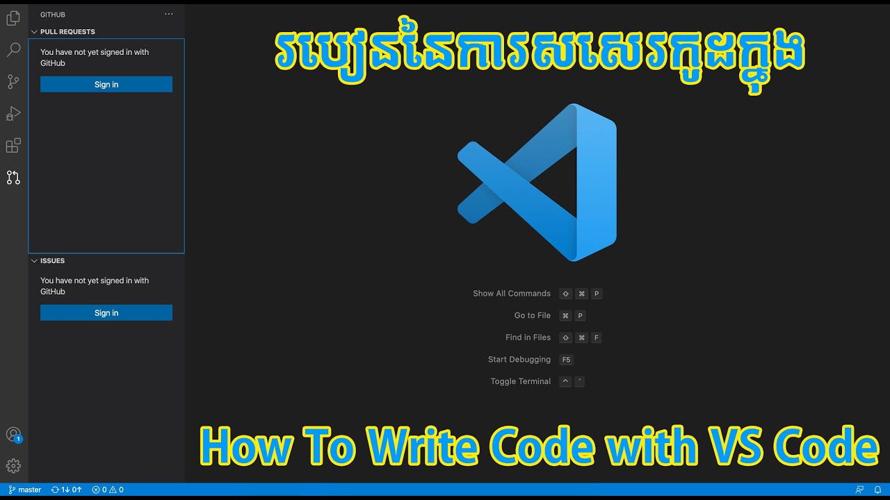 แจก code html สํา เร็ จ รูป  2022  How to Write Code HTML, CSS, Bootstrap and JavaScript  in Visual Studio 2021 | Khmer