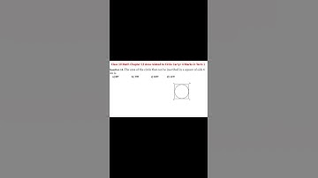 Area Related to Circle Class 10 Chapter 12 MCQ 13#shorts