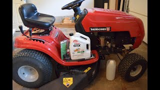 Oil change on a MTD Yard Machines PowerMore OHV 420cc Lawn Tractor