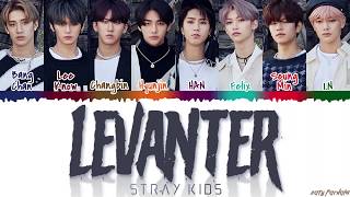 STRAY KIDS - 'LEVANTER' (바람) Lyrics [Color Coded_Han_Rom_Eng] Resimi