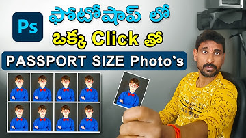 How To Create Passport Size Photo in ( 1 Click ) Photoshop  | Every One Should Know This Technique