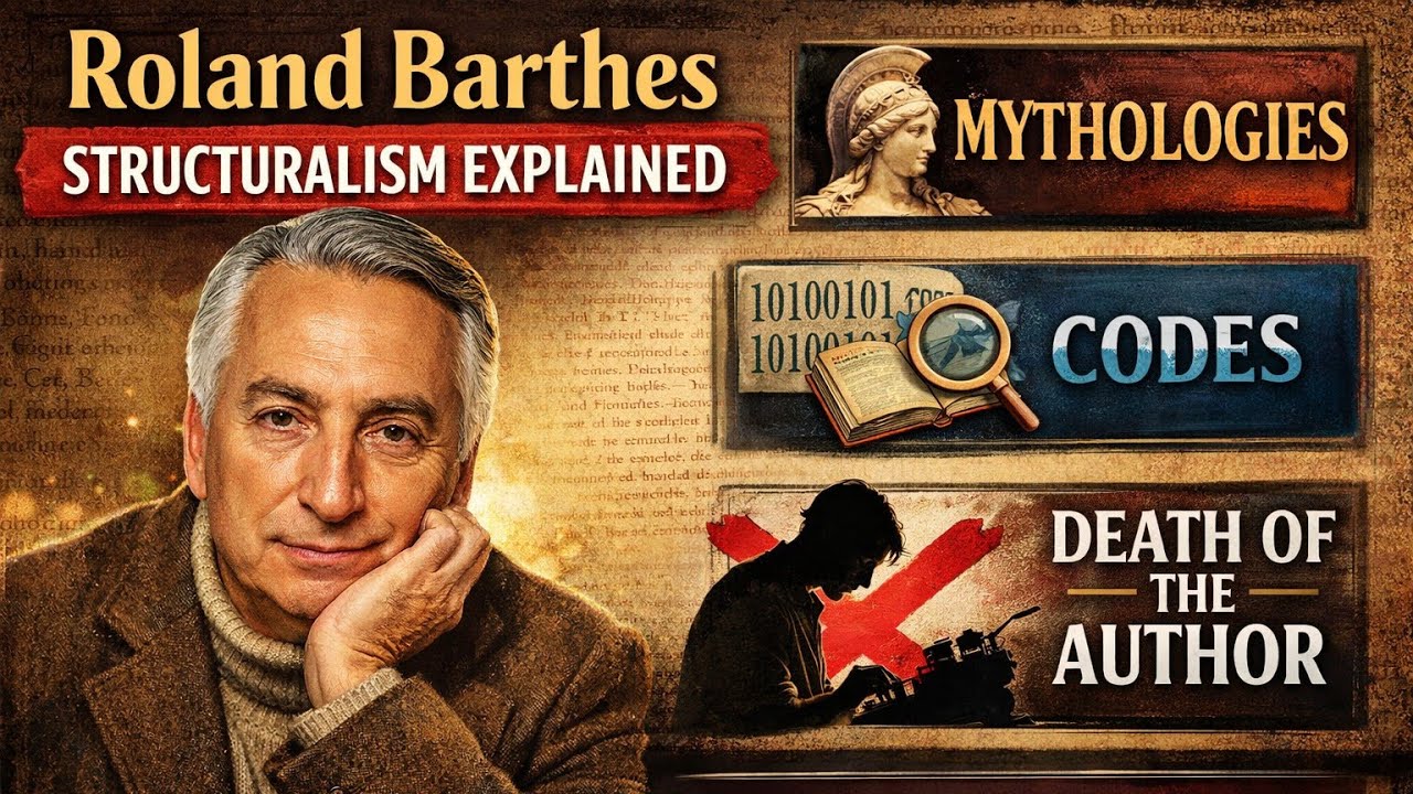 Roland Barthes Structuralism Explained in Roman Urdu | Mythologies, Codes, Death of the Author 