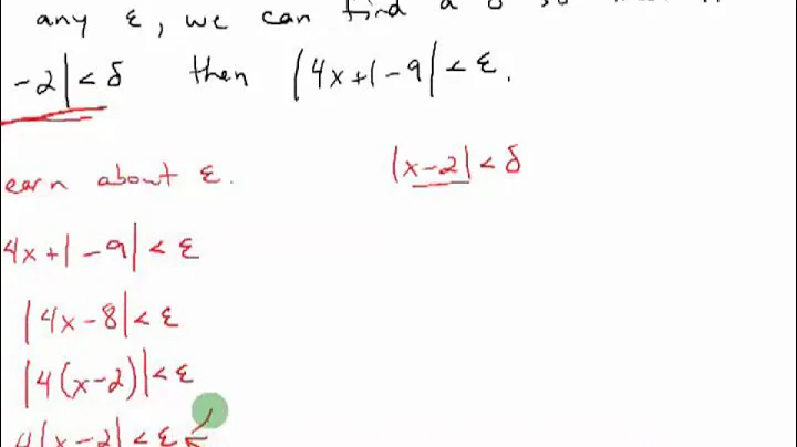 Simple Limit Proof Using Epsilon-Delta Definition of a Limit