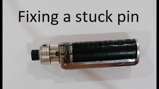 Fix a stuck pin on Voodoo Dragx Ecig