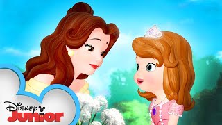 Sofia Meets Belle! 📚| Sofia the First | Disney Junior
