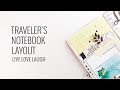 Traveler's Notebook Layout | Using Spellbinder Dies