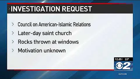 Video: CAIR Urges Hate Crime Probe for Vandalism of Utah LDS Church Building