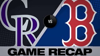 5/15/19: Chavis' walk-off in 10th leads Sox past Rox