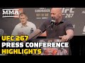 UFC 267 Press Conference Highlights | Dana White, Blachowicz vs. Teixeira, Yan vs. Sandhagen, More