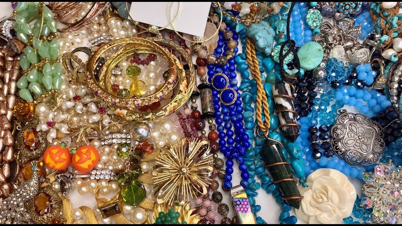 One of my best bags yet! Shop Goodwill jewelry haul to resell on eBay ...