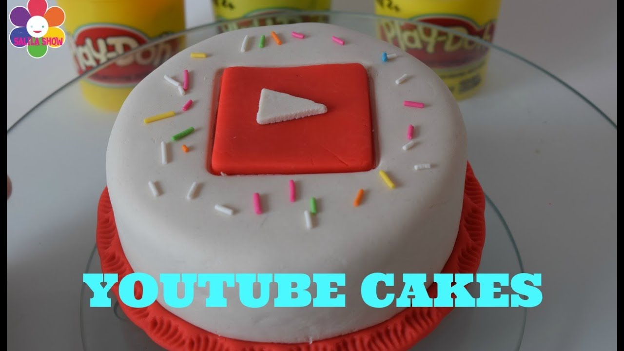 Play doh Youtube cake  plastilina pastel youtube  SALILA 