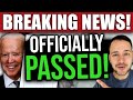 (FINALLY OFFICIAL! BILL PASSED IN SENATE!) STIMULUS CHECK UPDATE & BREAKING NEWS 08/07/2022