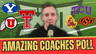 The Big 12 Just WON the Preseason College Football Coaches Poll