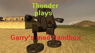 Thunder plays Gmod: Making a walker #4 Making it walk