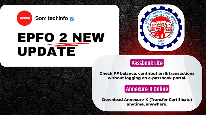 EPFO 2 NEW UPDATE 😍 | EPFO PASSBOOK LITE ✅ | PASSBOOK TRANSFER CERTIFICATE DOWNLOAD ✅