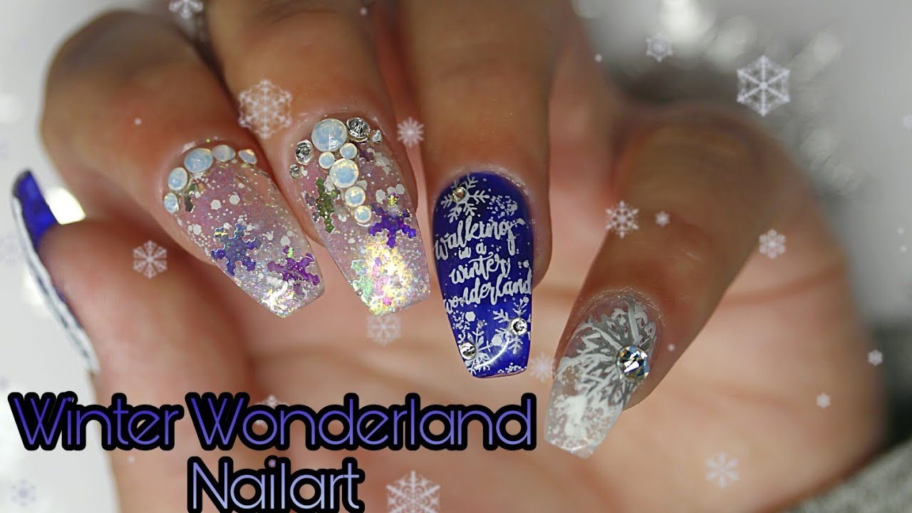 Winter Wonderland Gel Nail Art Design - wide 5