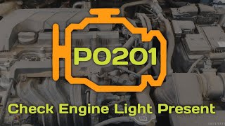how to fix DTC P0201 check Engine Light show ___fix #p0201 injector Circuit Open/cylinder-1