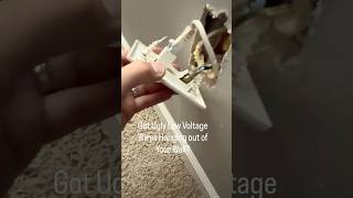 Fix Your Low Voltage Wires Hanging out of the Wall with a Simple Bracket and Plate