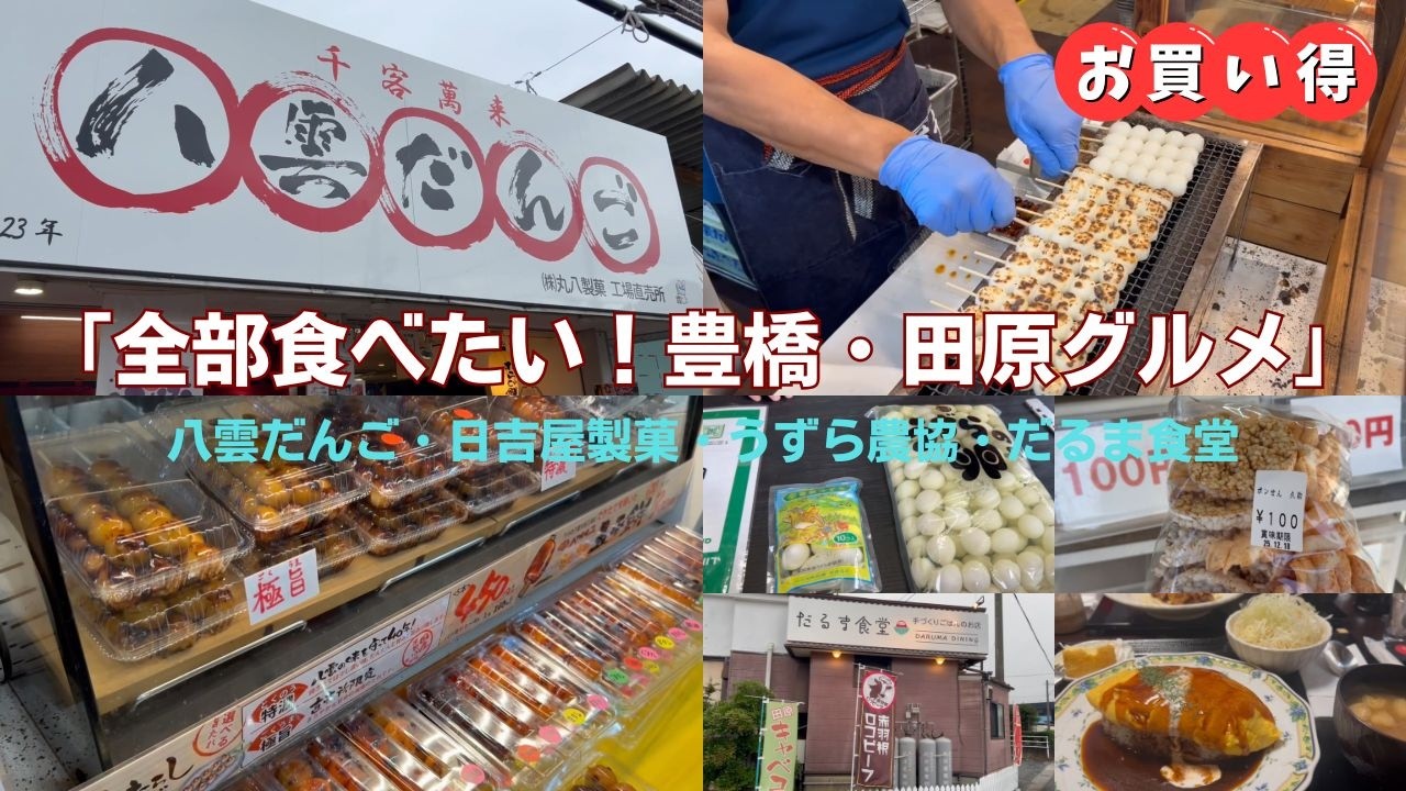 【豊橋&田原】激安すぎる直売グルメ3選！団子・無人販売・うずら卵…最後は食堂グルメまでハシゴ！