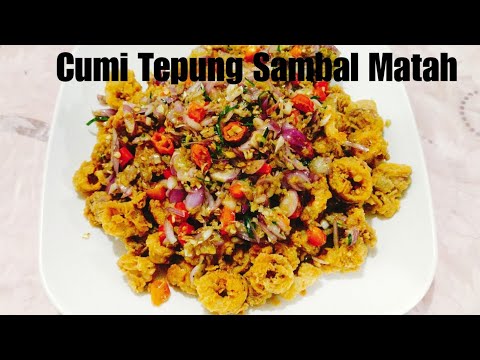 Cumi Tepung Sambal Matah