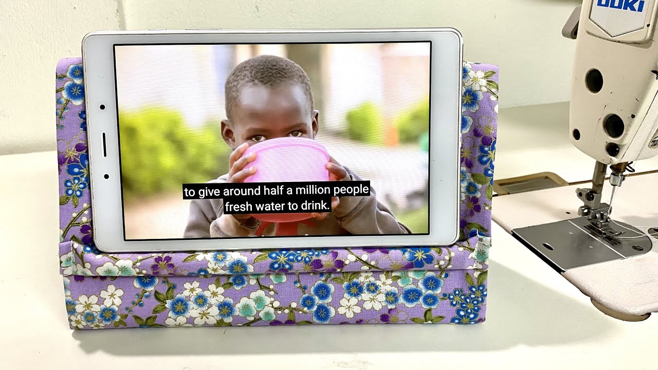 Sewing Machine Tablet 💖Let's see how I sewed a tablet/phone holder - YouTube