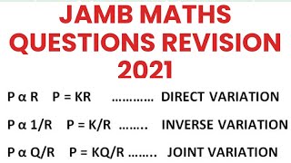 jamb maths questions 2021.Jamb cbt maths Jamb maths questions 2020|2019.jamb maths topic variation