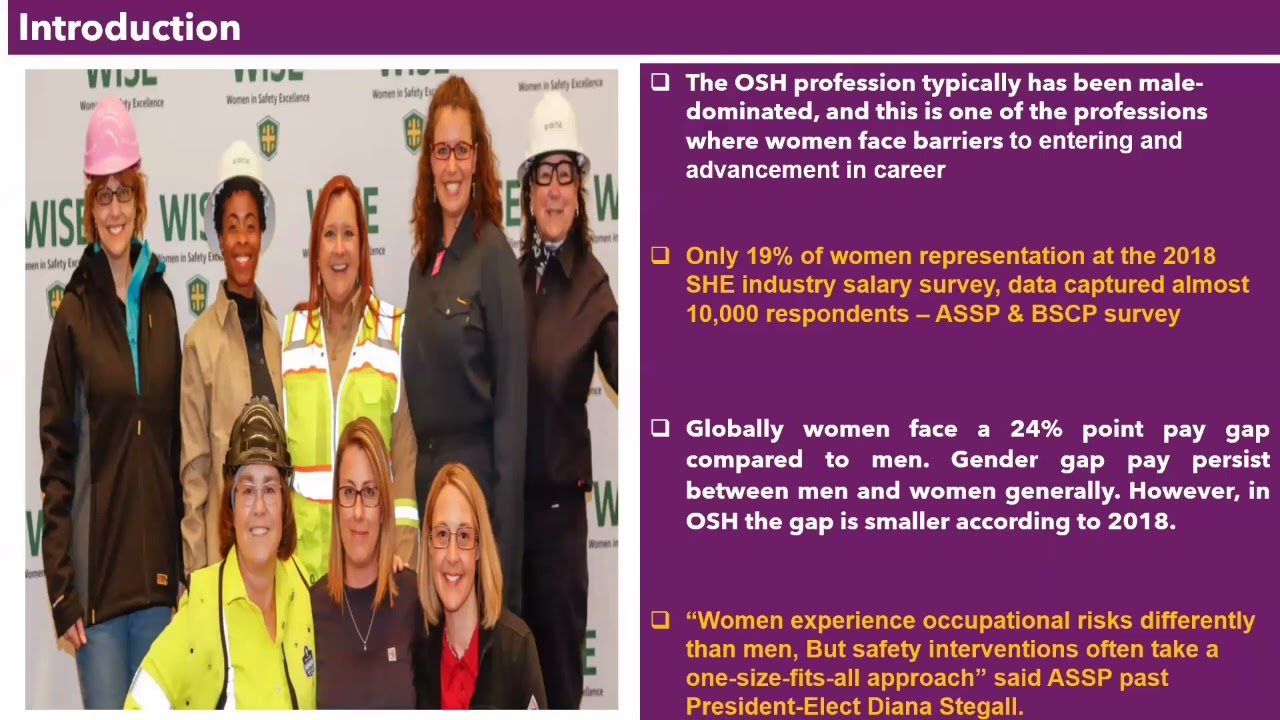 Women in Safety webinar. Female HSE leaders sharing insights into navigating the HSE world as women!