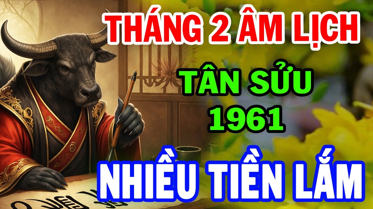 Chúc Mừng TÂN SỬU 1961 Thần Tài Ban Phúc, Tiền Bạc Ùn Ùn Đổ Về Nhà, Giàu Có bậc nhất Tháng 2 ÂL