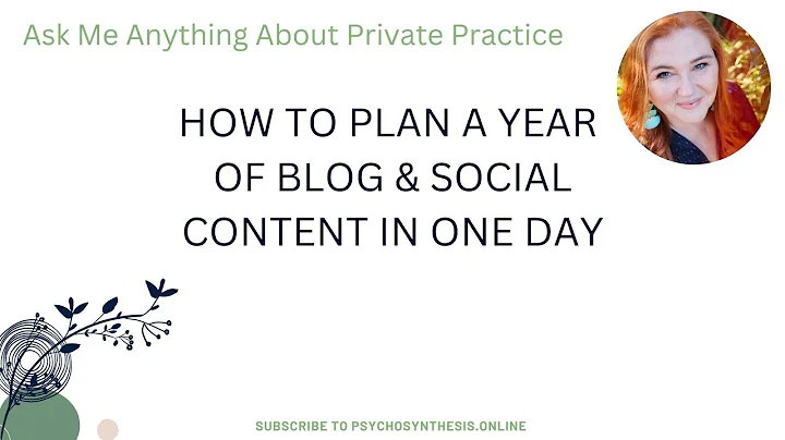 How to Plan a Year of Blog & Social Content in One Day