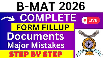 B-MAT 2026 Application Form - B-MAT Registration 2026| How To Fill B-MAT 2026 Application Form