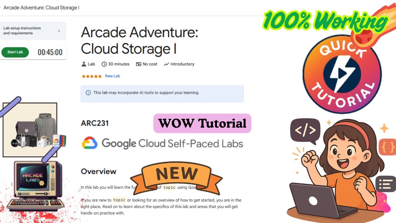 Arcadecloud Store Arcade Adventure: Cloud Storage I | Complete Guide #ARC231 # ...