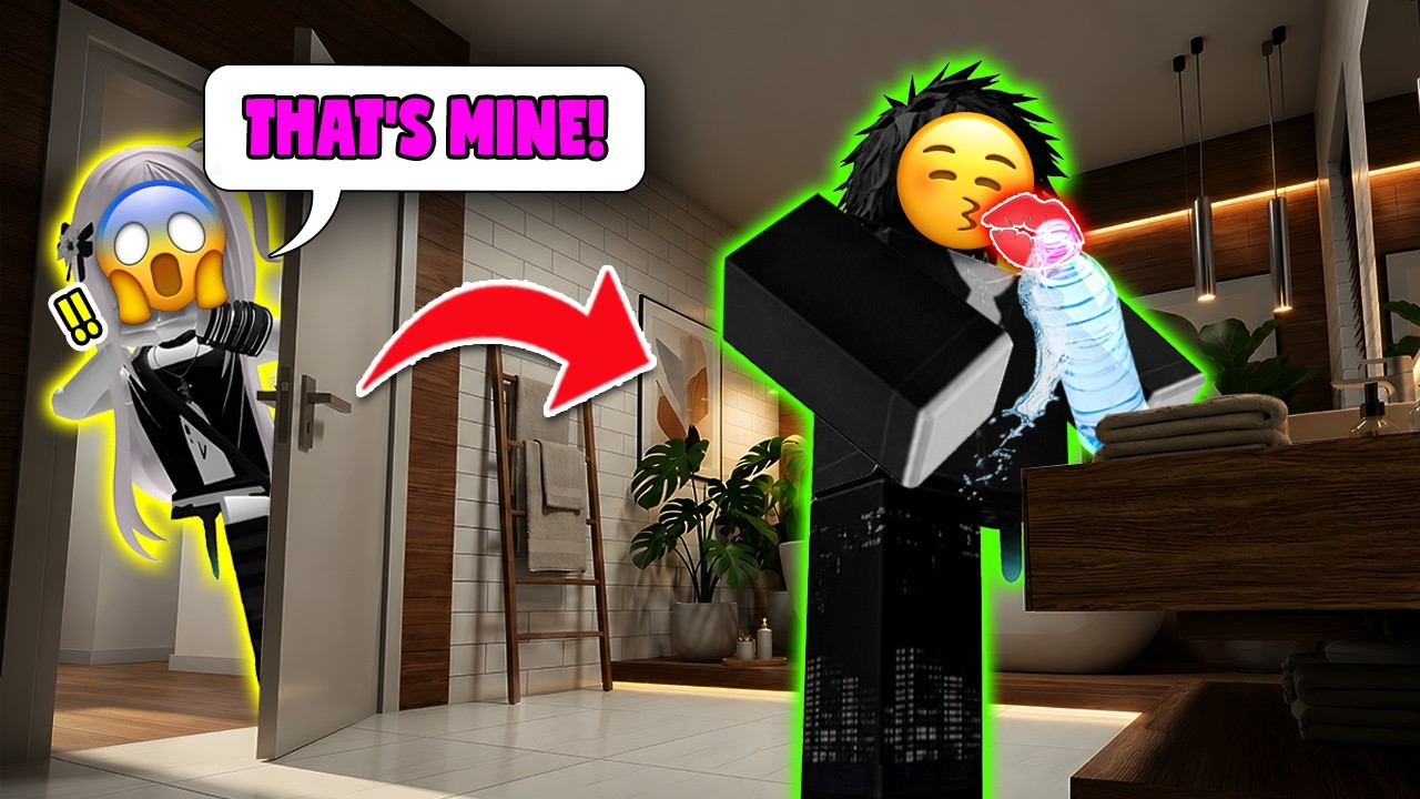 🔥 I Froze When He Drank From My Bottle... Then Made My Heart Skip A Beat 😱 TTS Roblox Story