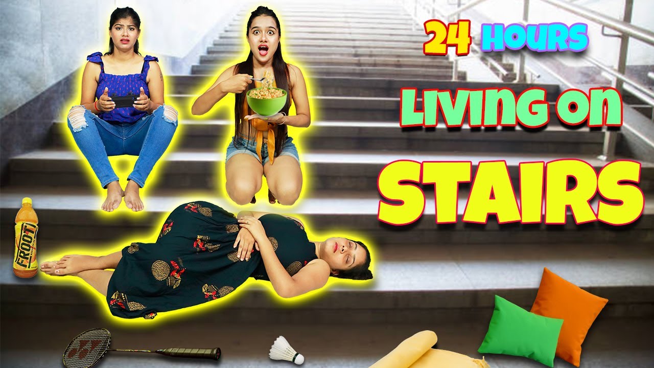 আজ ২৪ ঘন্টা আমরা সিঁড়িতে থাকার CHALLENGE করলাম 😨 ভয়ানক অভিজ্ঞতা | Staying on Stairs for 24 Hours
