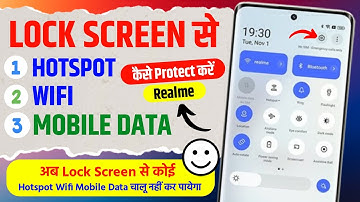 Mobile data off after screen lock realme | lock screen data on off realme