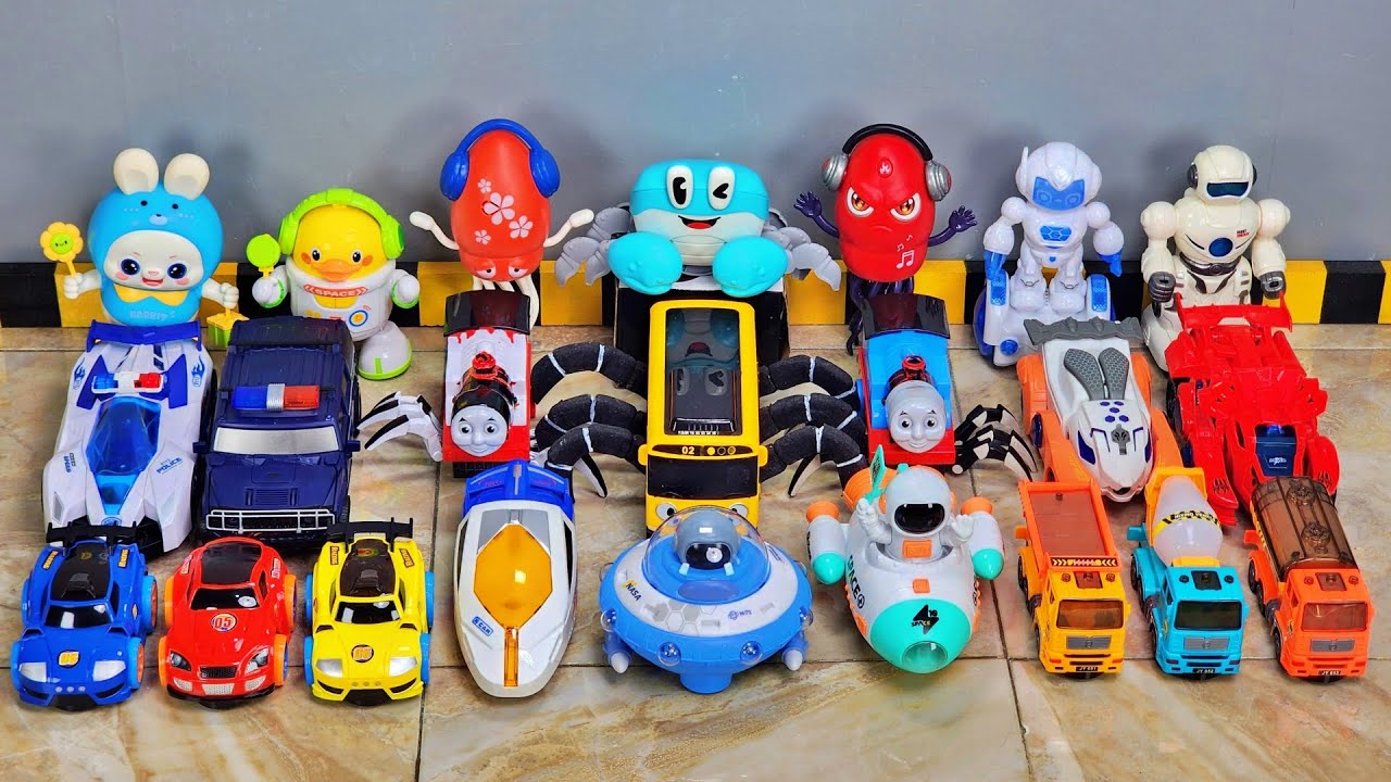 Pasukan Choo Choo Charles Berkumpul Thomas Exe Mcqueen Bus Tayo Robot Kepiting Robot Cumi Car Toys.