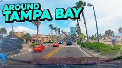 Driving around Tampa Bay - Odessa, Clearwater Beach, Treasure Island, St. Petersburg and Tampa 