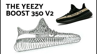 yeezy boost drawing