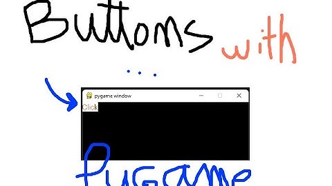 How to make the most basic button in pygame