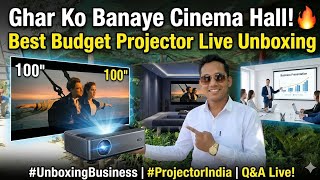 Ghar ko banaye Cinema Hall! 🎬 Best Budget Projector Unboxing &amp; Review"