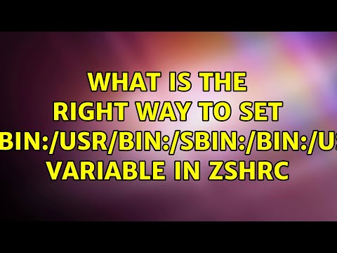 What is the right way to set $PATH variable in zshrc