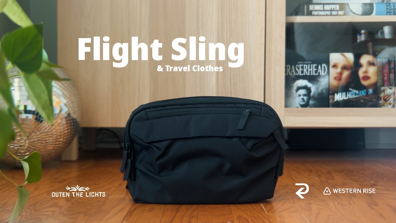 New Flight Sling and Travel Clothes | Rework Toshi 5L Sling and Western Rise Clothing