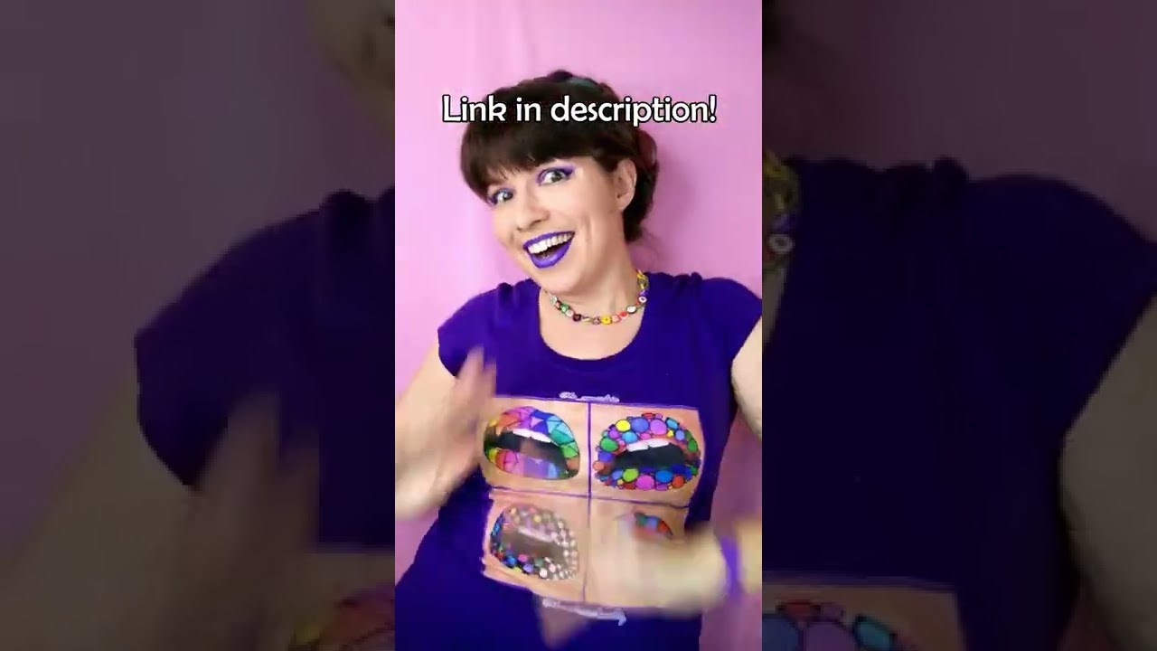 Wear lip art not just on your lips! One minute to put on!